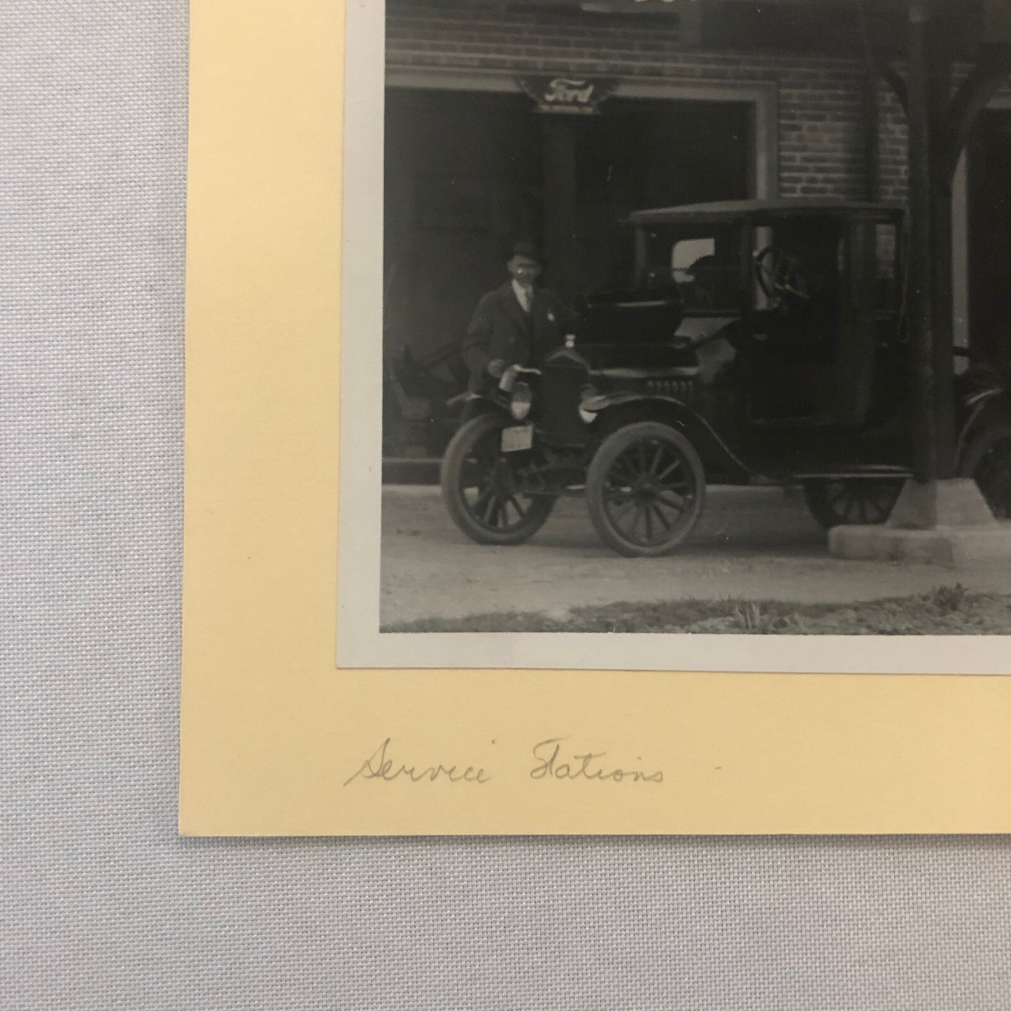 Vintage Ford Car Automobile Service Station Photo Photograph Print