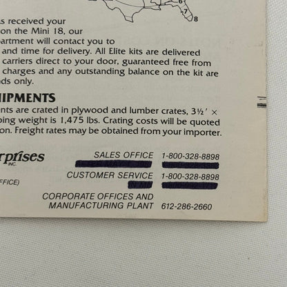 1982 Elite Enterprises Mini 18 Volkswagen VW Beetle Truck Conversion Kit Catalog