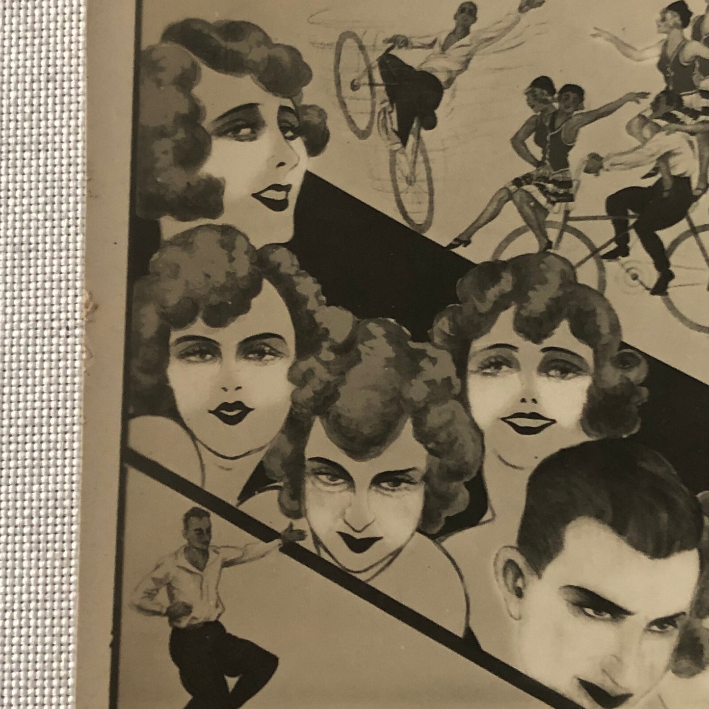 Vintage Circus Balancing Act Bicycle Bike Postcard Post Card Troupe Buntinx