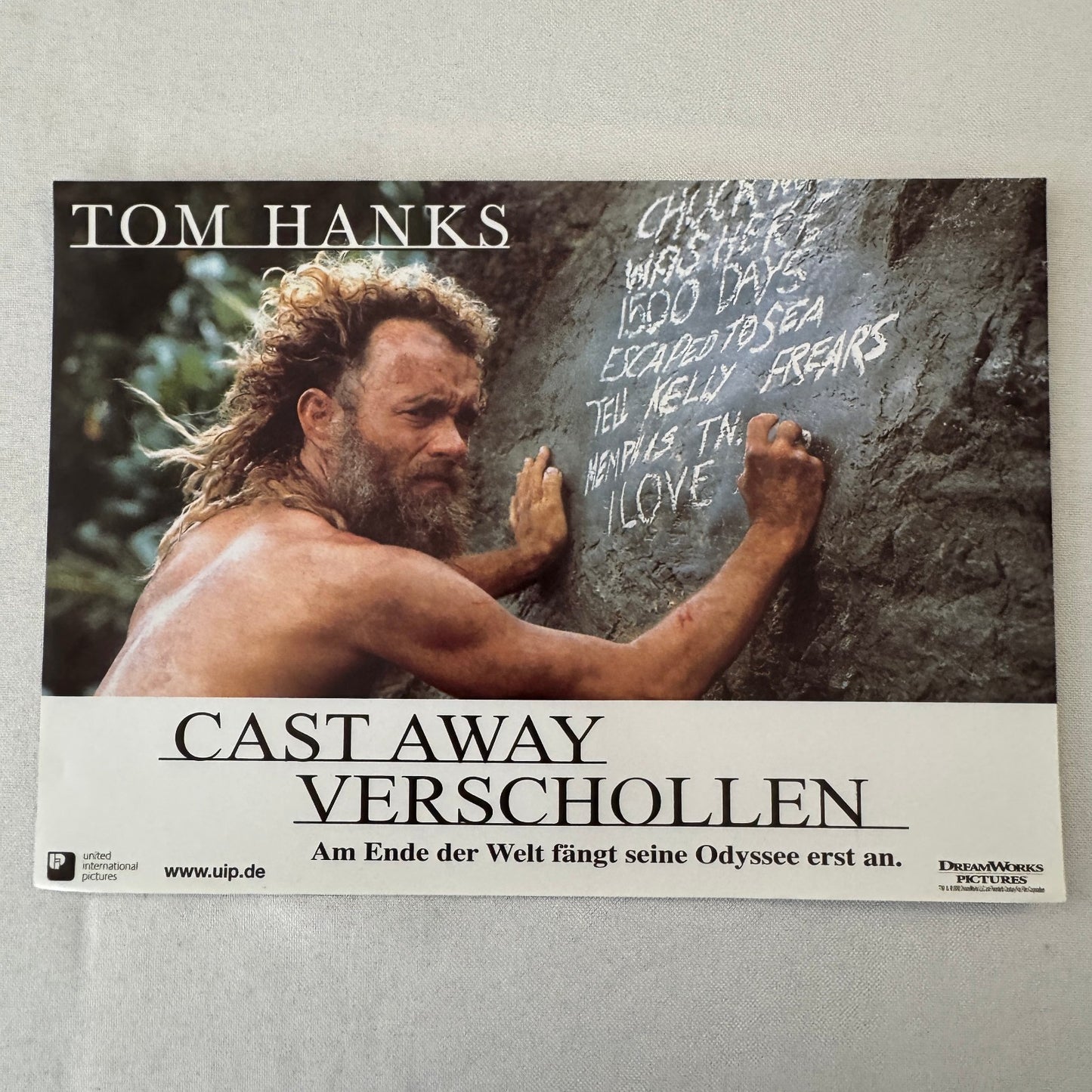 Vintage Movie Lobby Card Poster Lot Cast Away Verschollen GERMAN Tom Hanks