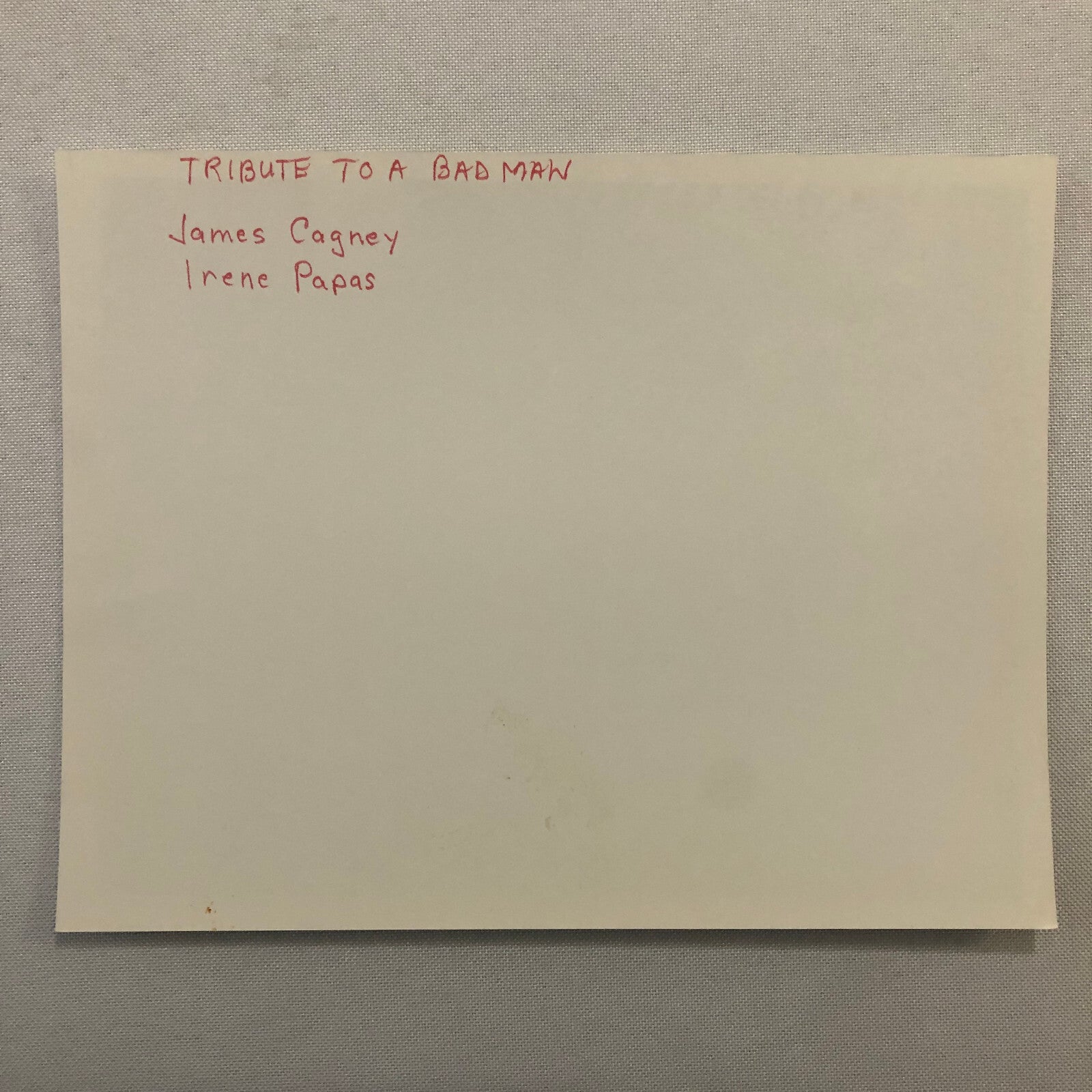 Movie Still Photo Photograph Tribute to a Bad Man James Cagney Irene Papas