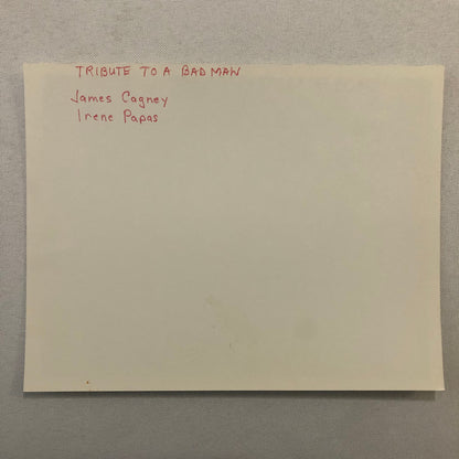 Movie Still Photo Photograph Tribute to a Bad Man James Cagney Irene Papas