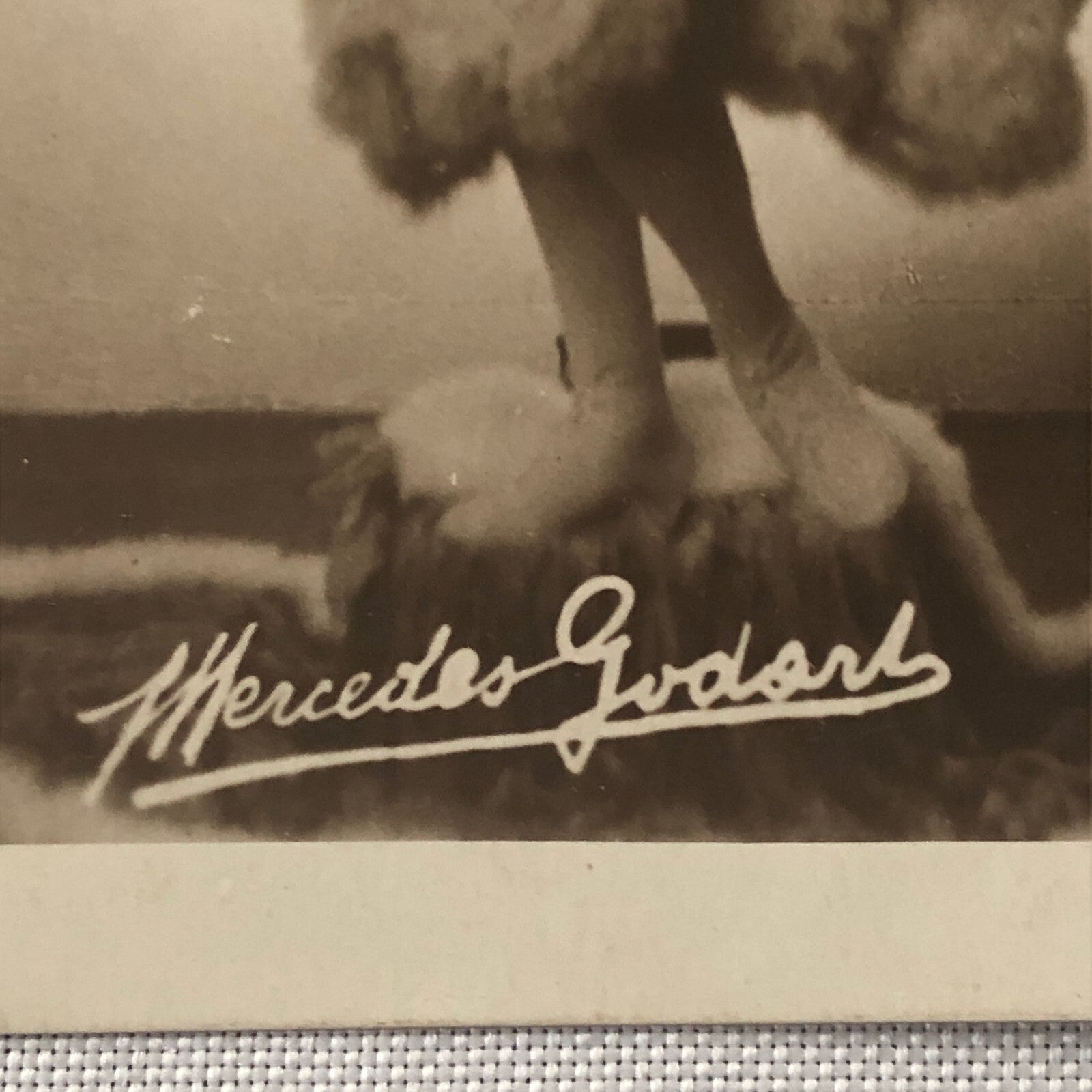 Circus Performer Acrobats Trapeze RPPC Real Photo Postcard Mercedes Godart