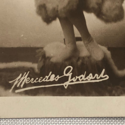Circus Performer Acrobats Trapeze RPPC Real Photo Postcard Mercedes Godart