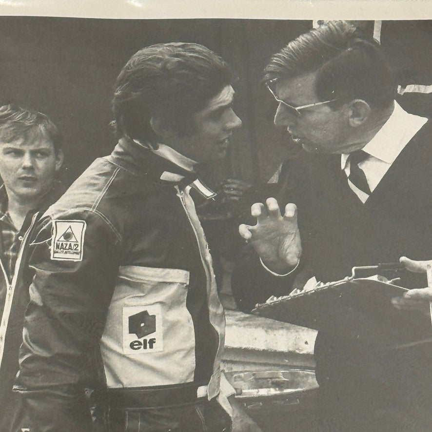 Francois Cevert Ken Tyrrell Brands Hatch 1970 Racing Photo Photograph March Ford