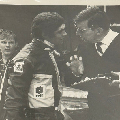 Francois Cevert Ken Tyrrell Brands Hatch 1970 Racing Photo Photograph March Ford