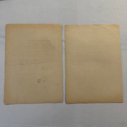 1951 AVD European Grand Prix at Nurburgring Racing Race Document Lot 2x