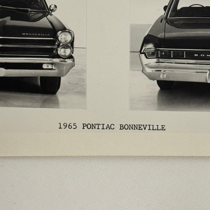Vintage 1965 Pontiac Bonneville Car Automobile Photo Photograph Print