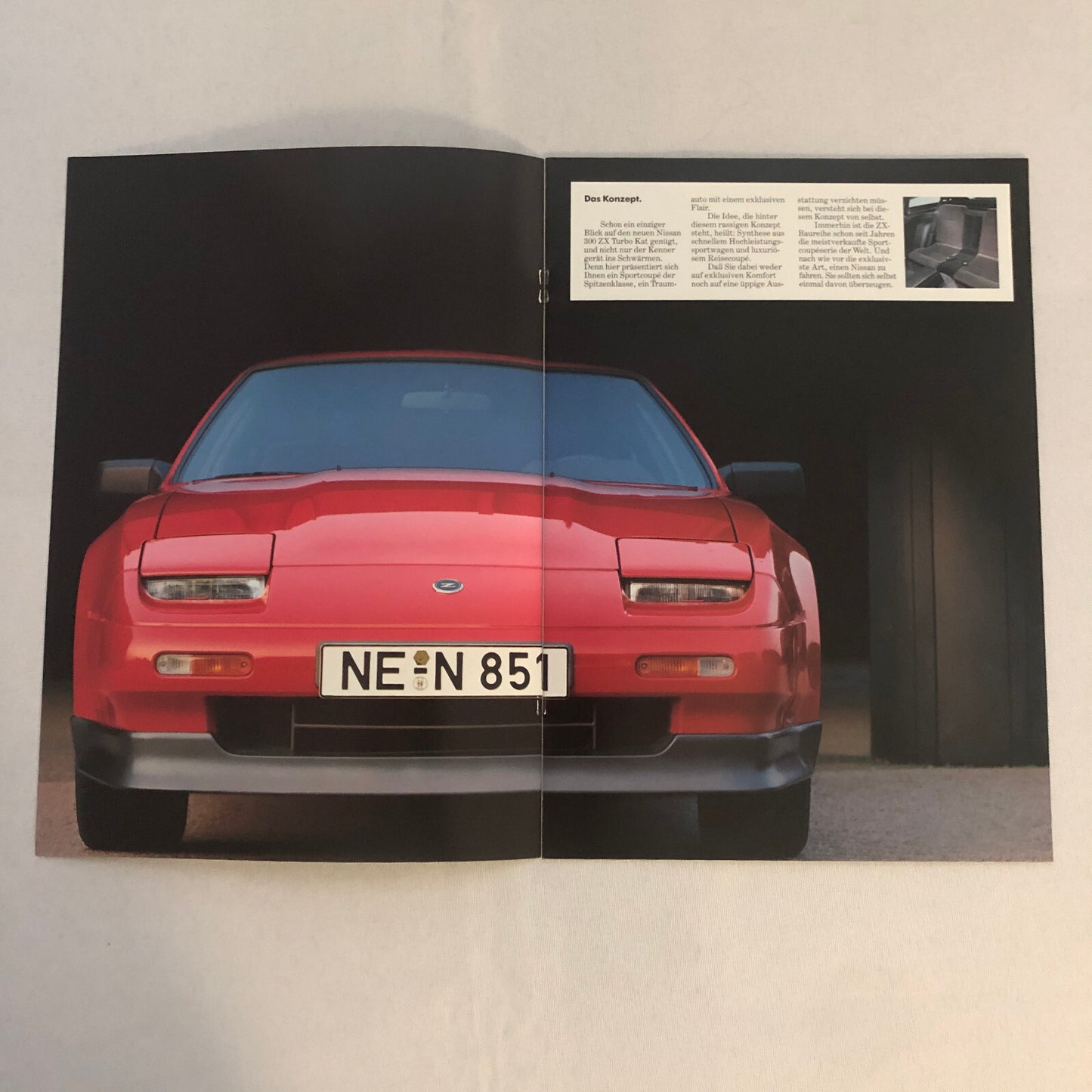 Vintage Nissan 300ZX Turbo Kat Sales Brochure Catalog GERMAN TEXT 300 ZX