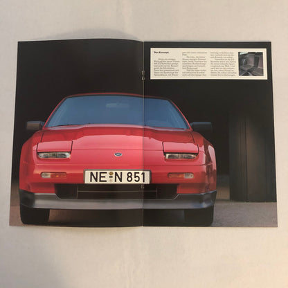 Vintage Nissan 300ZX Turbo Kat Sales Brochure Catalog GERMAN TEXT 300 ZX