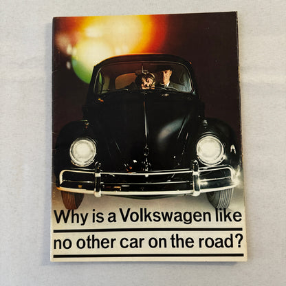 Volkswagen VW 1200 Beetle Bug Car Sales Brochure Catalog Advertising Vintage