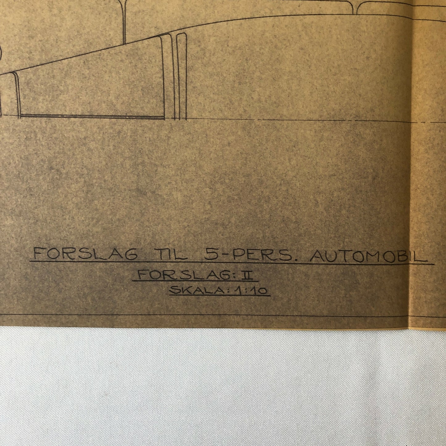 1933 Coachbuilder Car Design Blueprint Rendering Blue Print Coupe Body Style 