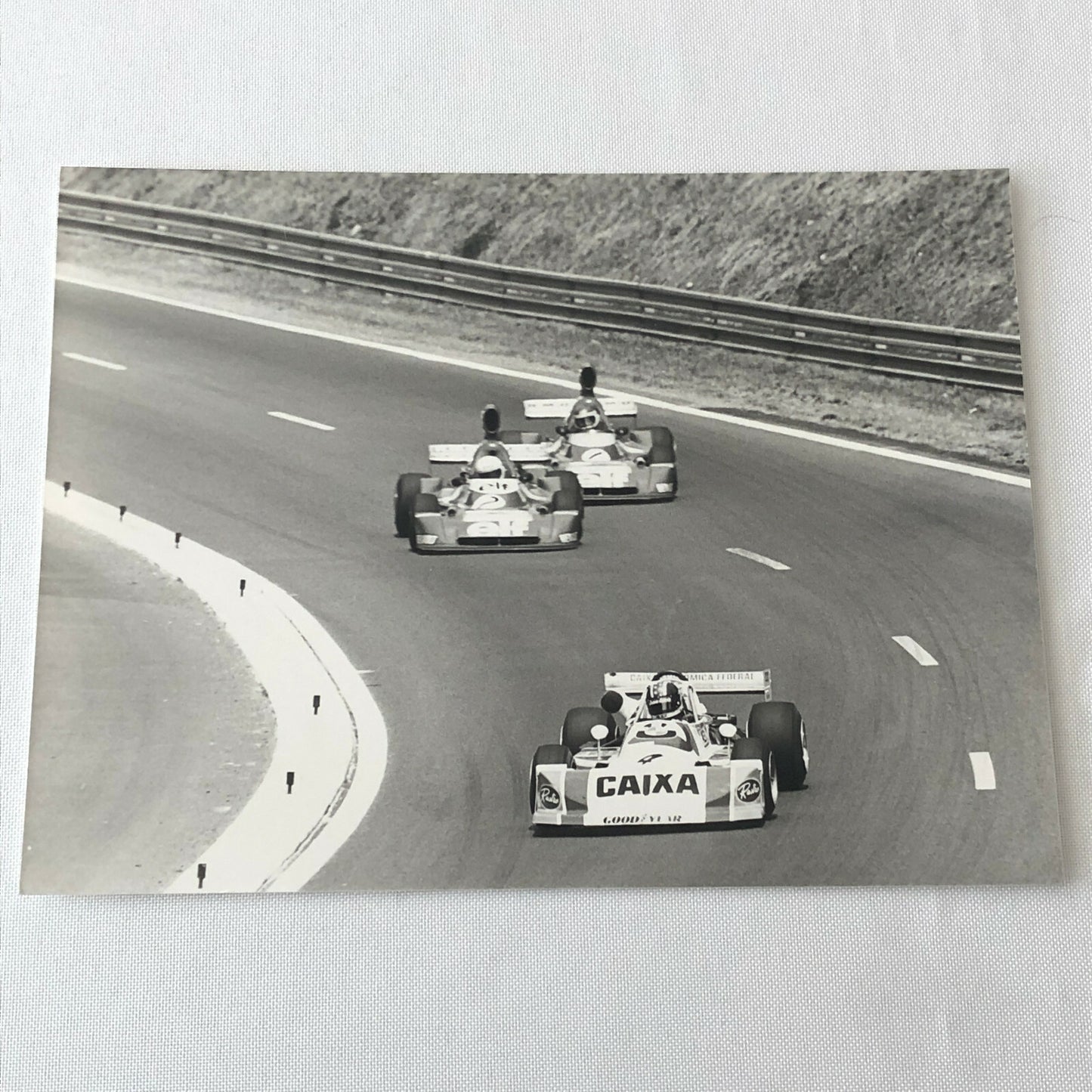 Vintage 1976 Formula 2 F2 Rouen Grand Prix Racing Photo Photograph Alex Ribeiro 