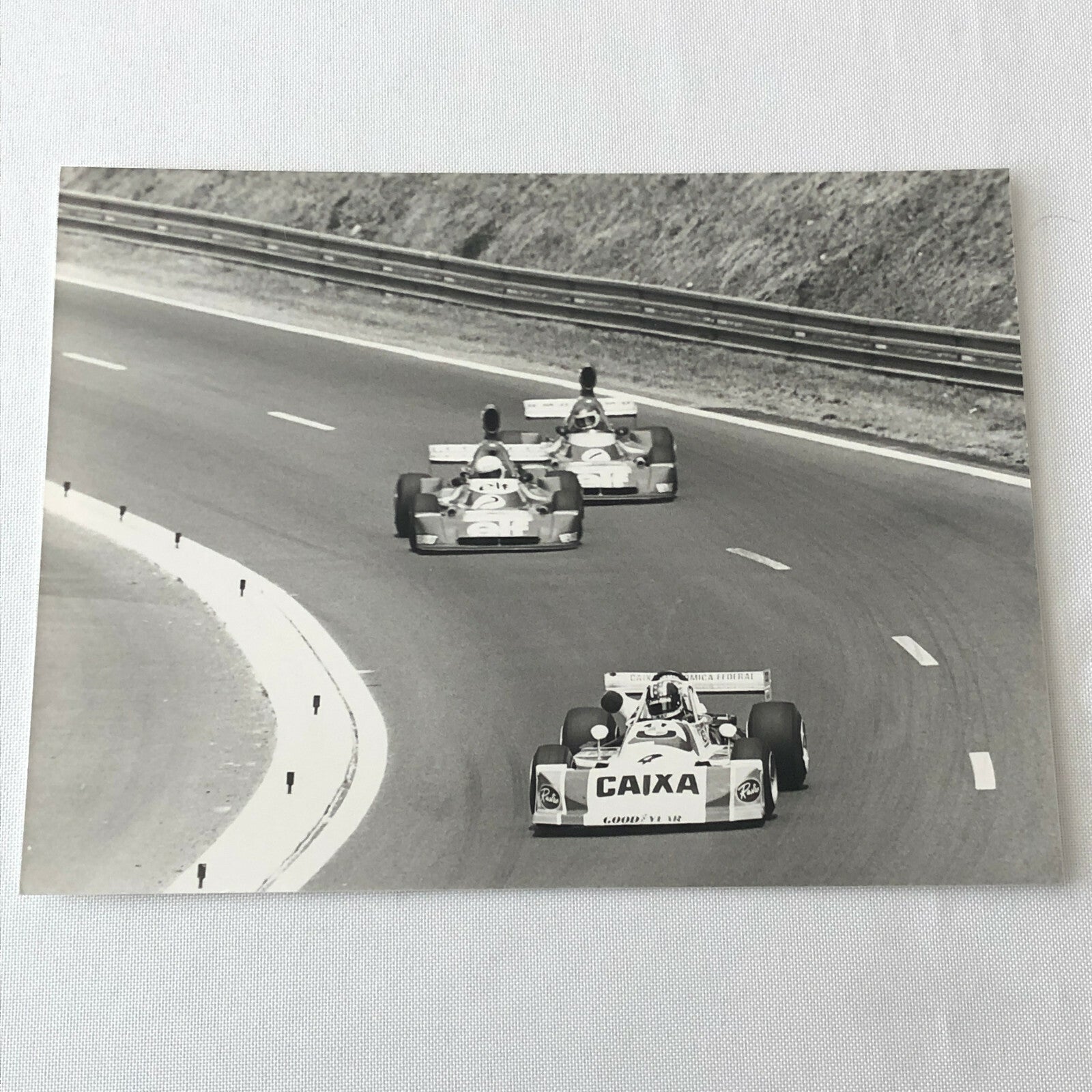 Vintage 1976 Formula 2 F2 Rouen Grand Prix Racing Photo Photograph Alex Ribeiro 