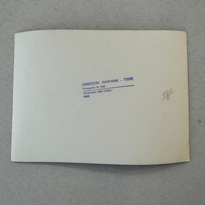 1969 Ferrari 365 GTS/4 Pininfarina Factory Press Photo Photograph Print Vintage