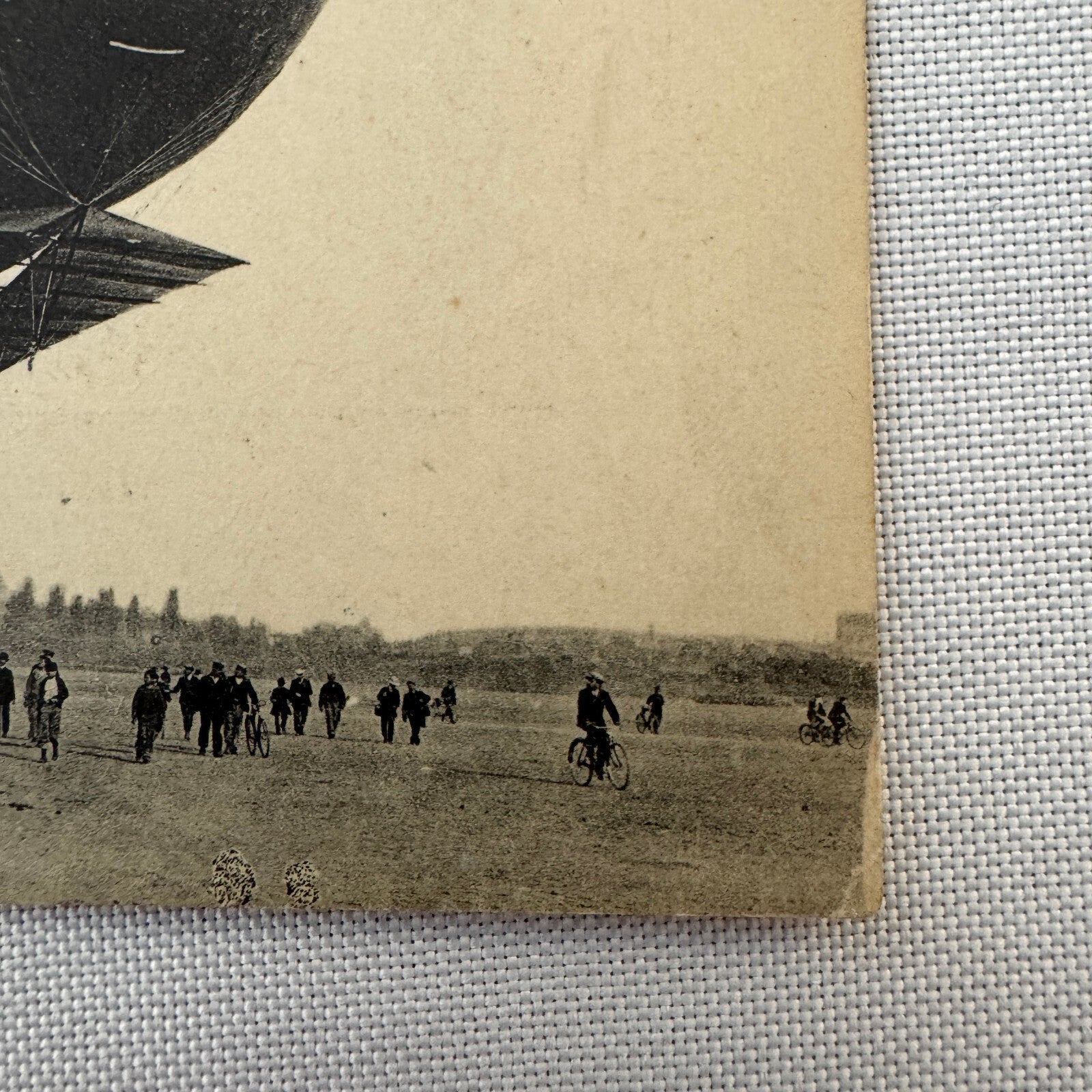 Vintage Airship Dirigible Zeppelin Postcard Post Card French Louis Malecot