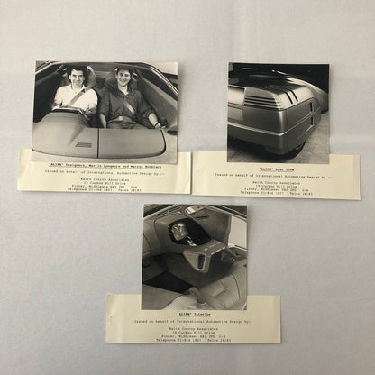 IAD Alien Concept Car Photo Photograph Lot of 3 International Automotive Design