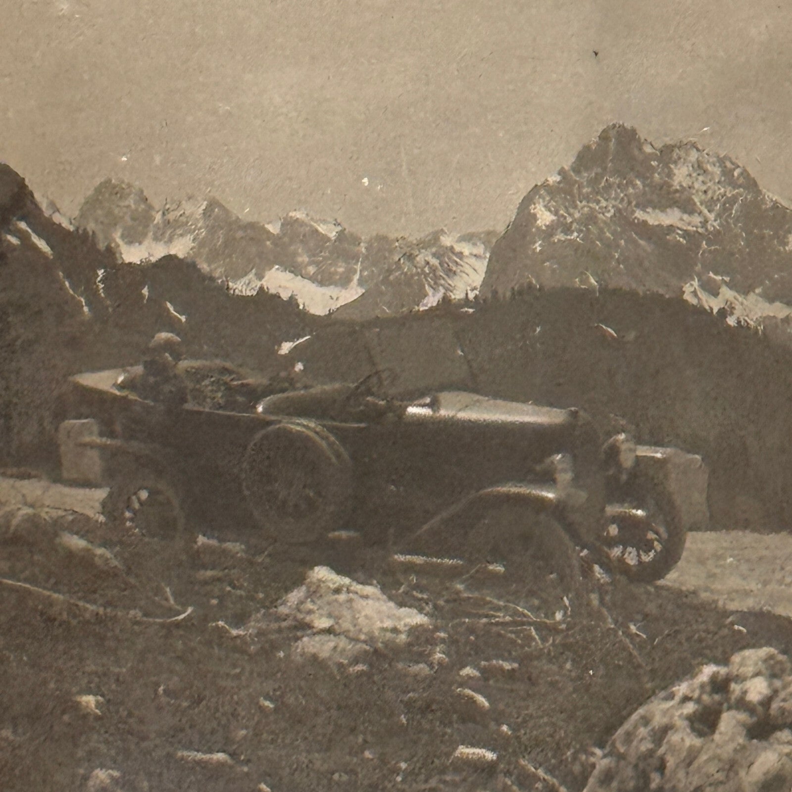 Antique Car Automobile in Mountains Photo Photograph Lot 3x