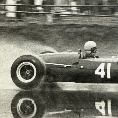 Vintage Racing Photo Photograph Cooper BMC BARC Silverstone 1965 Warwick Banks