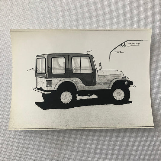 Vintage Car Design Photo Photograph Jeep Aftermarket Roof Top ?