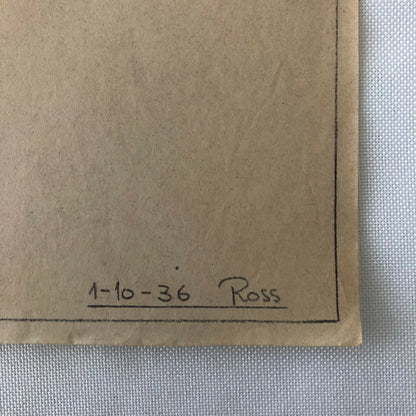 1936 Coachbuilder Bus Design Blueprint Rendering Blue Print Coach Bus Truck