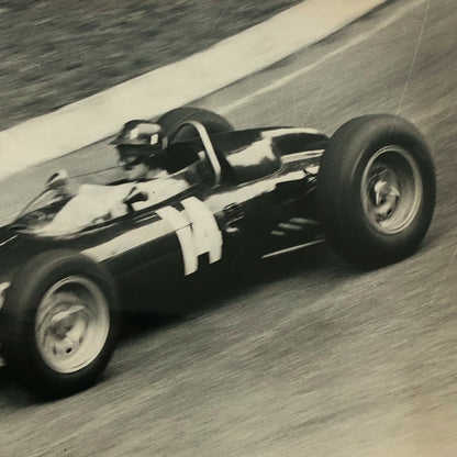 1962 Italian Grand Prix Monza Racing Photo Photograph Graham Hill BRM T57 Car 