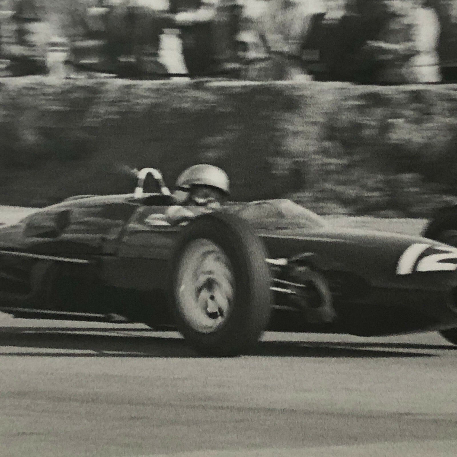 Vintage Car Racing Photo Photograph Print 