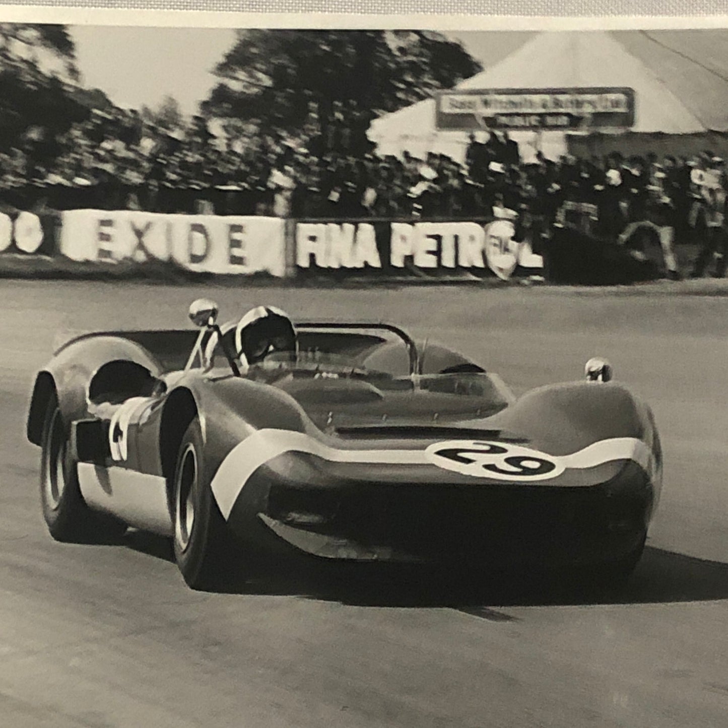 Vintage Racing Car Photo Photograph Print Chris Amon McLaren M1B