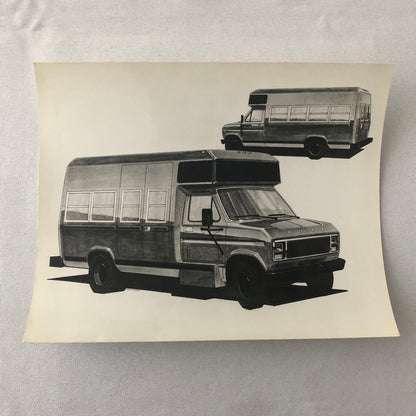 Vintage Ford Bus Concept Photo Photograph Print Design Rendering