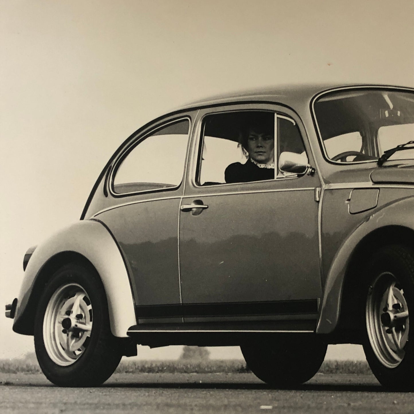 Vintage Volkswagen VW Beetle Factory Press Photo Photograph Print