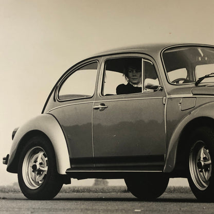 Vintage Volkswagen VW Beetle Factory Press Photo Photograph Print