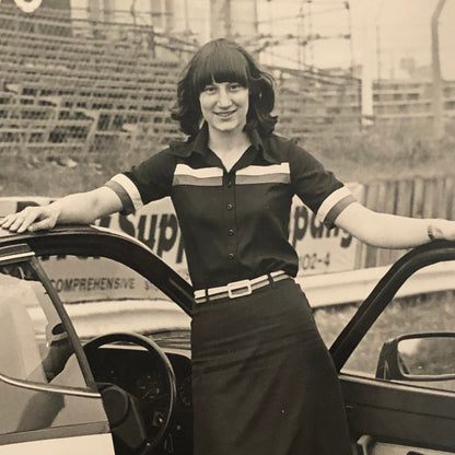 Vintage Porsche 924 Snetterton Racing Photo Photograph Desiree Wilson AFN Ltd