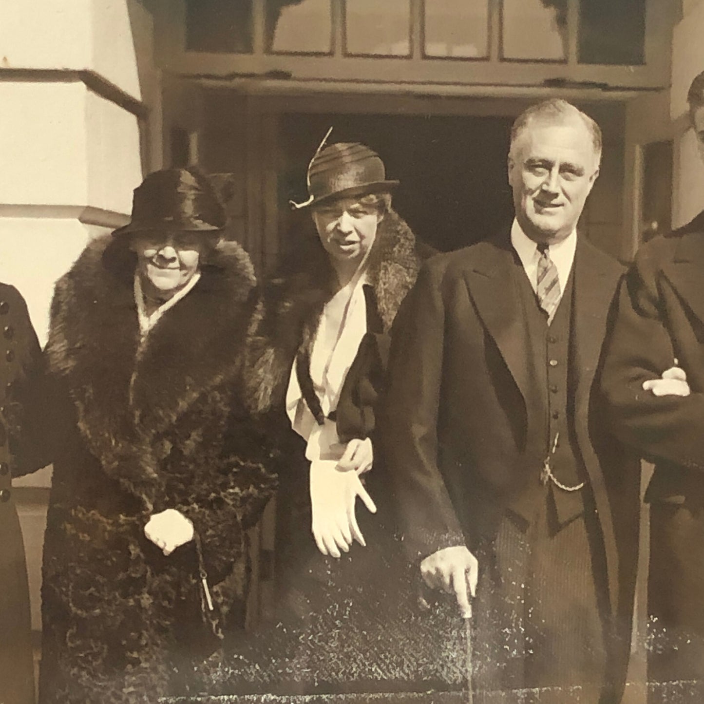 Press Photo Photograph President Franklin Roosevelt Eleanore Roosevelt Family