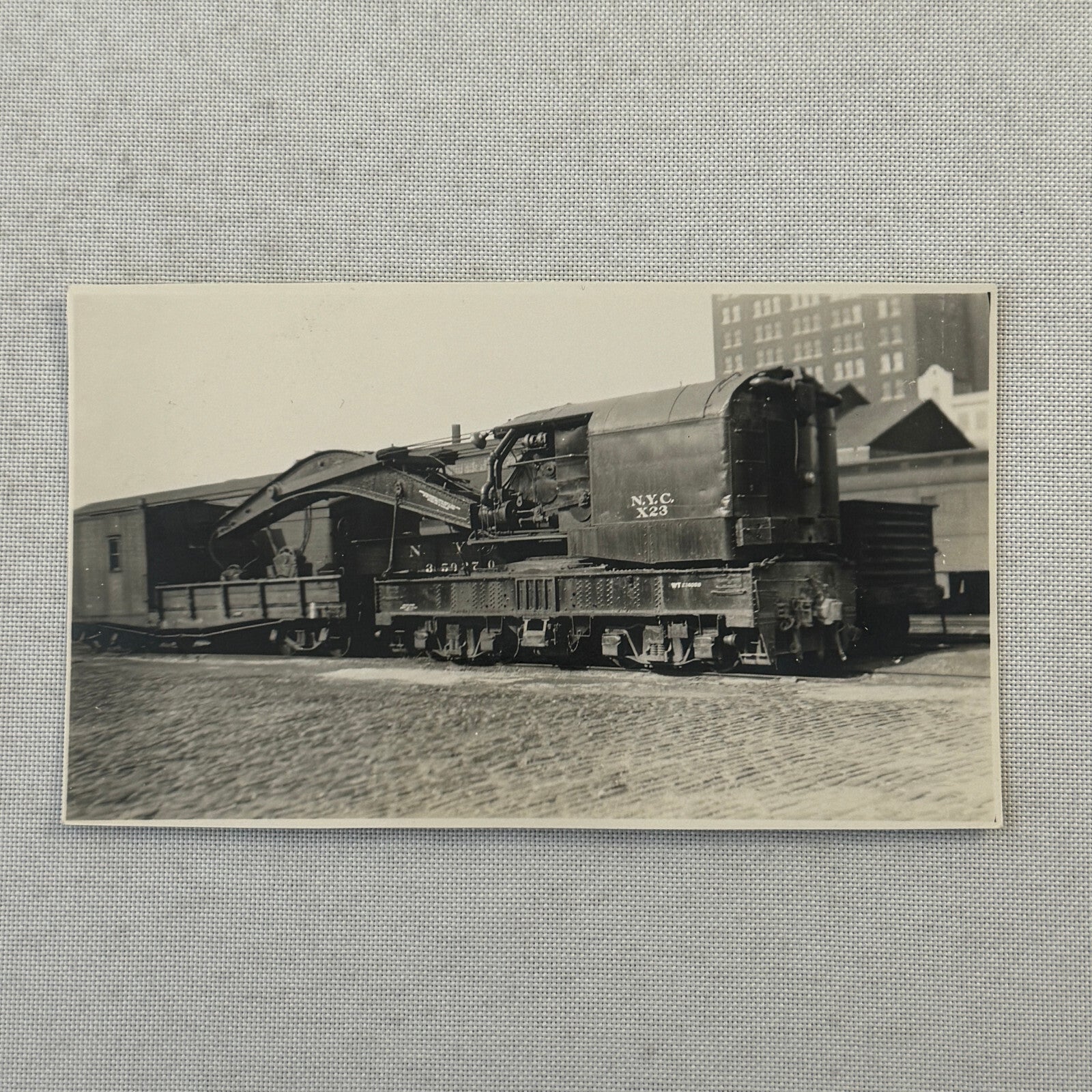 Vintage Train Locomotive Photo Photograph Railway Rail NYC X23