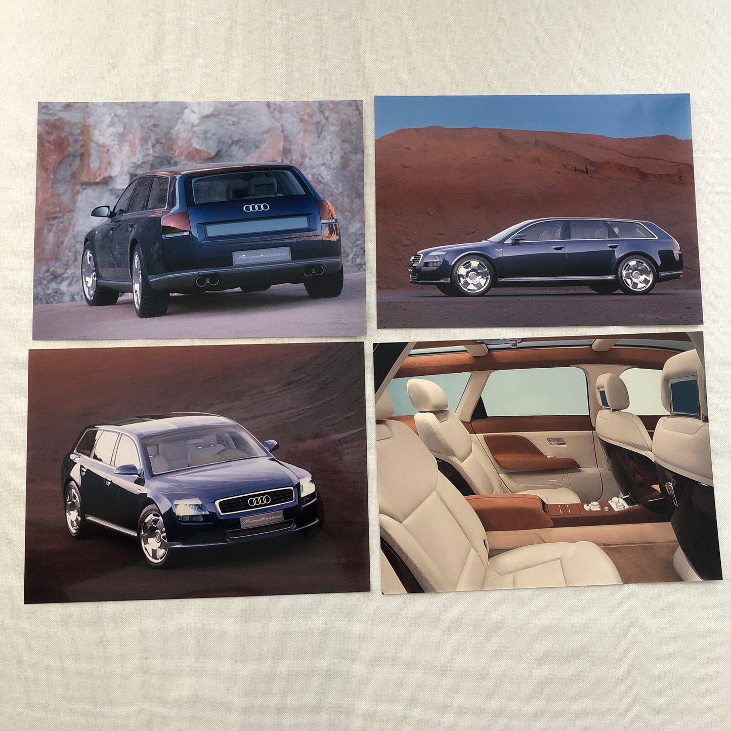 Audi Avantissimo Concept Car Station Wagon Press Kit Photo and Sketch Print Lot