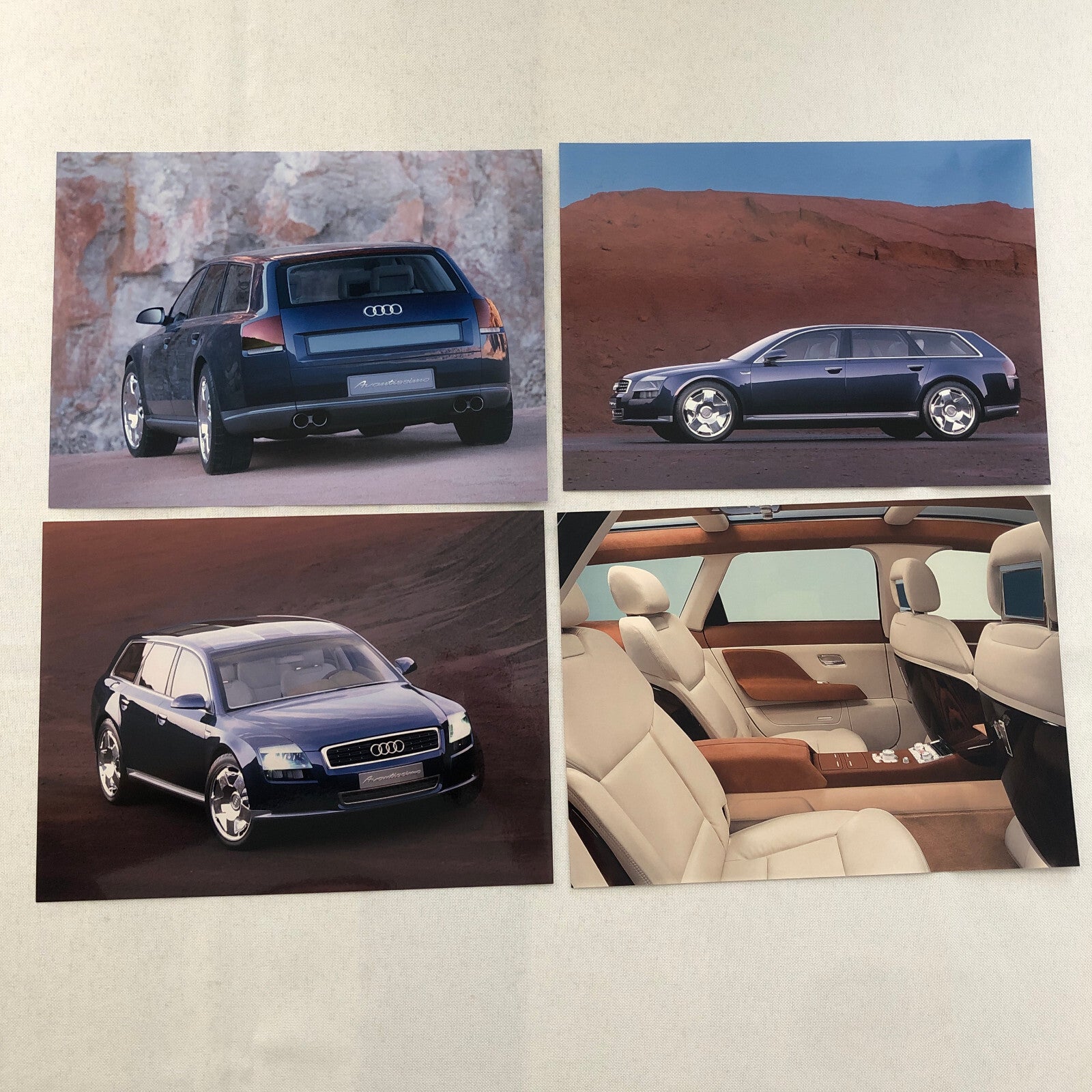 Audi Avantissimo Concept Car Station Wagon Press Kit Photo and Sketch Print Lot