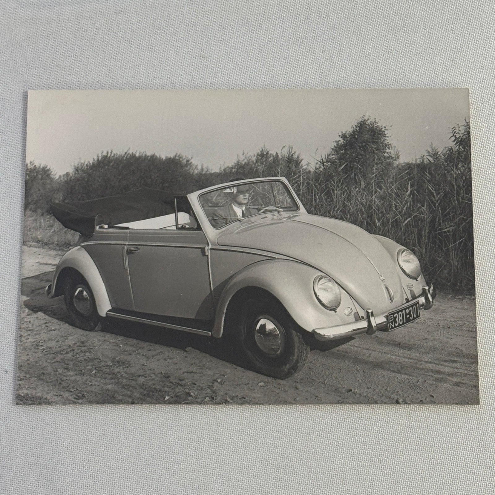 Vintage Volkswagen Beetle Convertible Cabriolet VW Automobile Photo Photograph