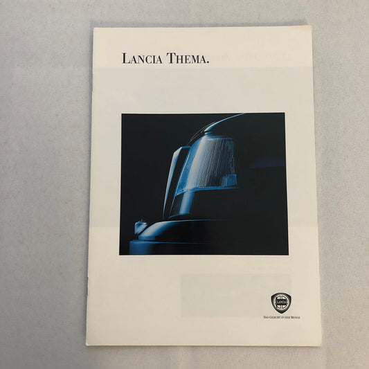 Lancia Thema Car Sales Brochure Catalog German Text