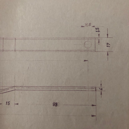 Vintage Porsche Reutter & Co Coachbuilder Factory Part Blueprint Document German