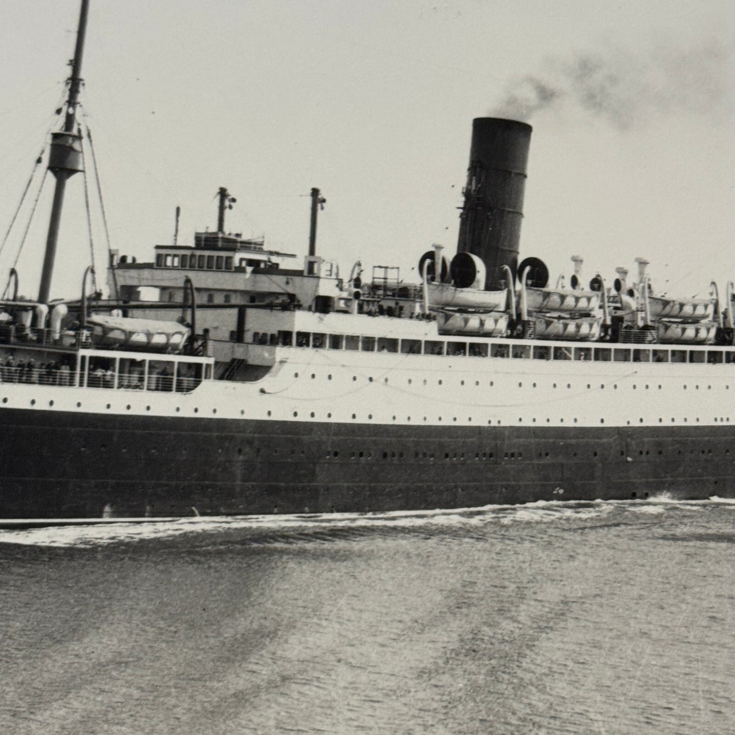 Cunard White Star Line SS RMS Alaunia Ship Boat Press Photo Photograph 1925