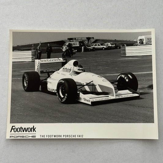 Porsche FA12 Footwork Racing Car Factory Press Photo Photograph Print Vintage
