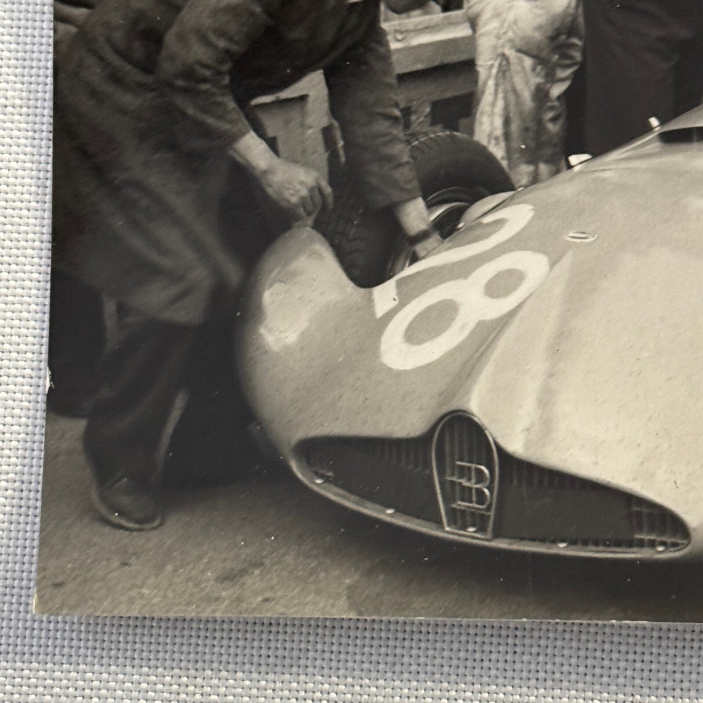 Vintage Bugatti Racing Car Photo Photograph Print