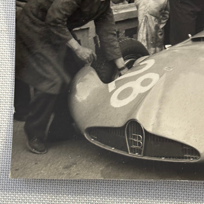 Vintage Bugatti Racing Car Photo Photograph Print