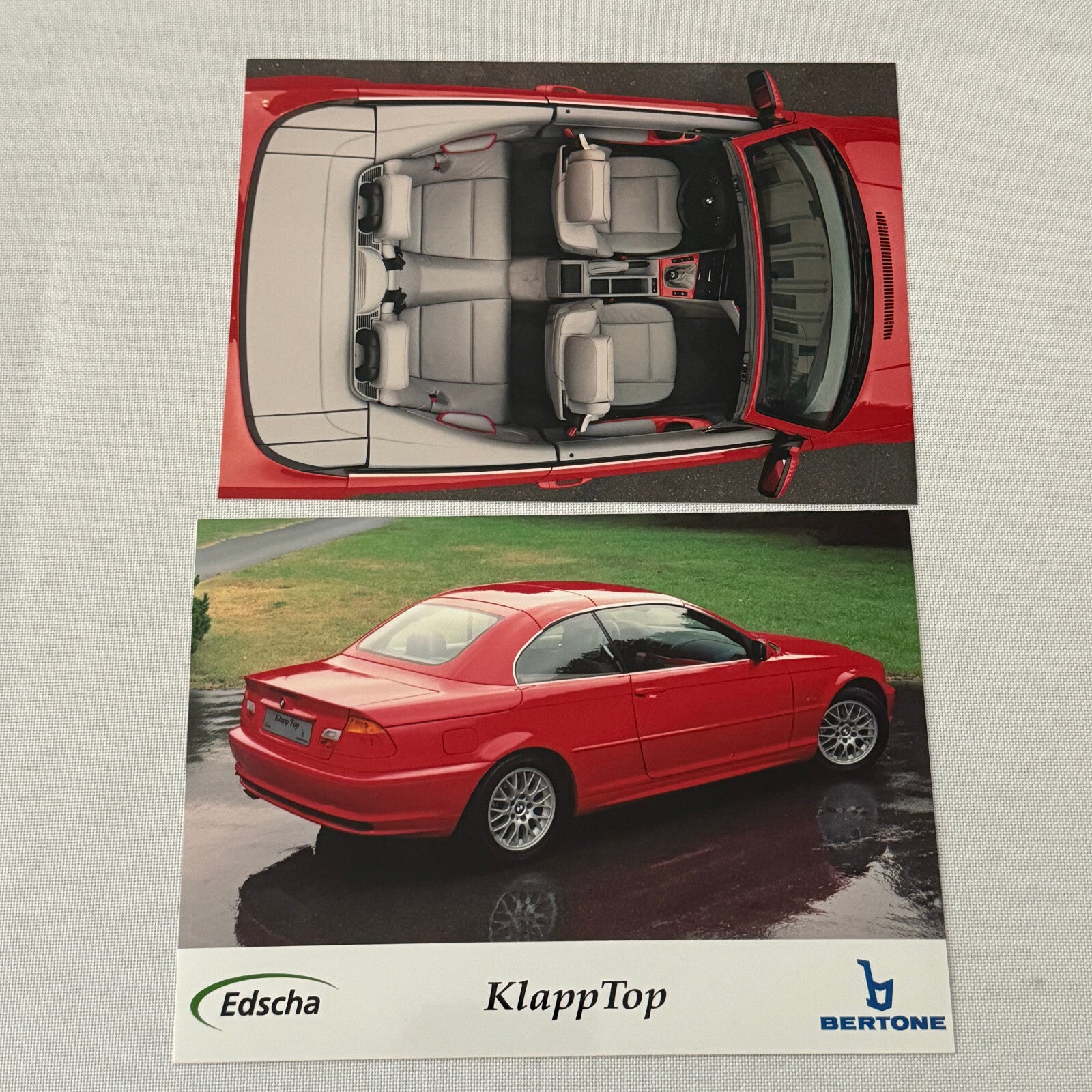 Bertone BMW 3 Series Klapptop Folding Convertible Top Car Press Kit 2000