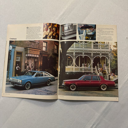 1980 Buick Regal and Century Car Sales Brochure Catalog Advertising