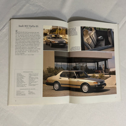 Vintage Saab 900 Car Sales Brochure Catalog 900 Cabriolet 900 Turbo 16S GERMAN