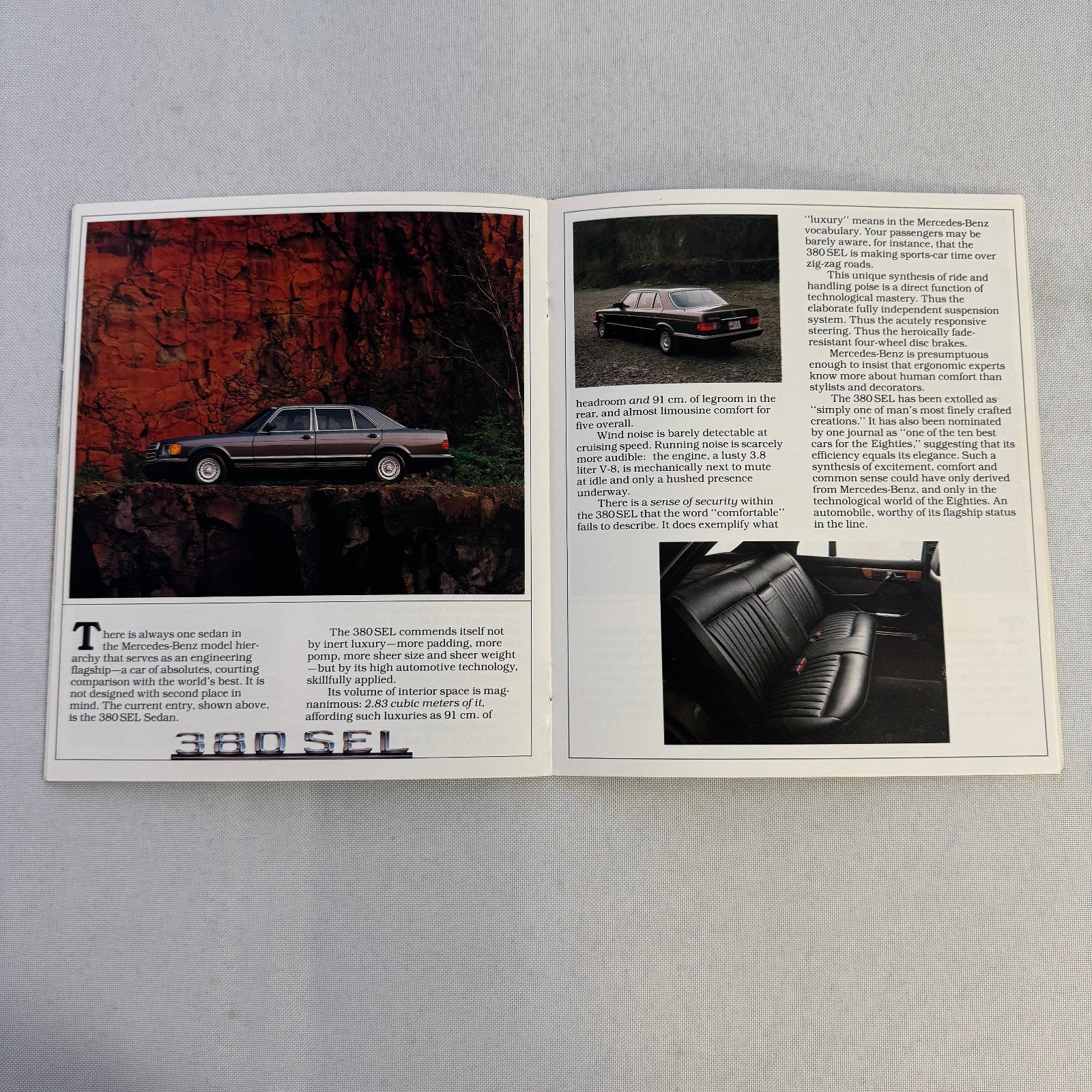 1983 Mercedes Benz Brochure Catalog 300D 380 SEC 380 SL 380 SEL 300SD 300CD TD