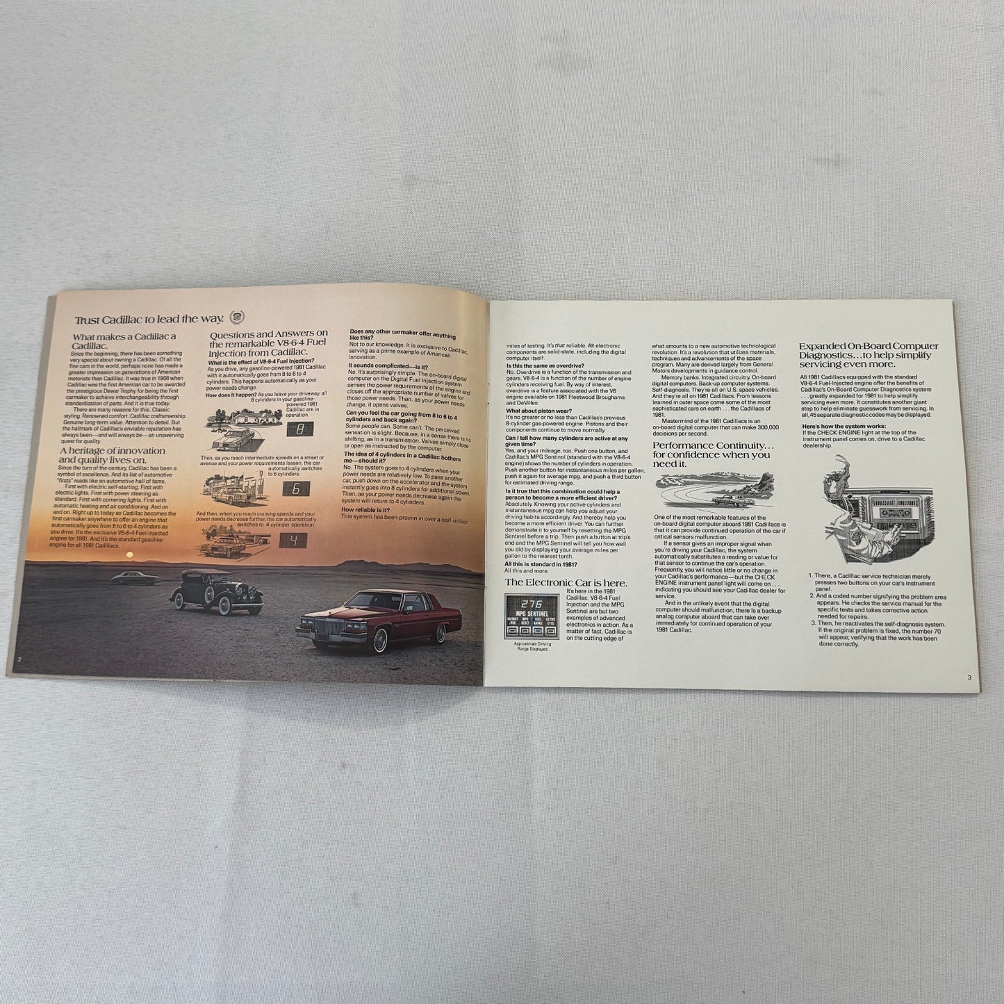1981 Cadillac Car Sales Brochure Catalog Coupe DeVille Eldorado Seville Brougham