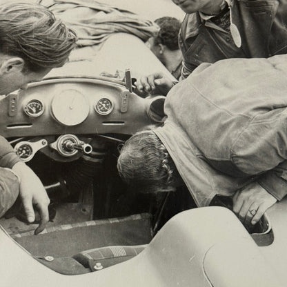 Vintage Racing Photo Photograph 1955 British Grand Prix Mercedes Benz W196 Car