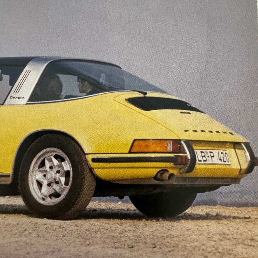 Porsche 911 Car Postcard Vintage Image Printed 2015